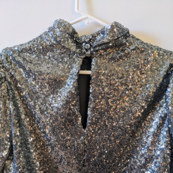 Anthropologie Sunday In Brooklyn Sequin Top M Petite - Picture 2 of 8